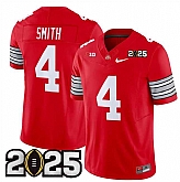 Men's Ohio State Buckeyes #4 Jeremiah Smith Red 2025 CFP Final Patch F.U.S.E. Vapor Limited Stitched Football Jersey,baseball caps,new era cap wholesale,wholesale hats